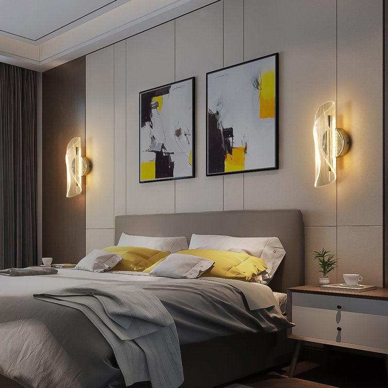Cascante Acrylic LED Flush Mounted Wall Sconce