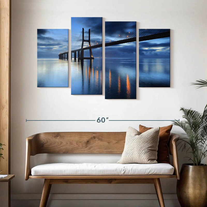 Lilie Vasco Da Gama Bridge la nuit