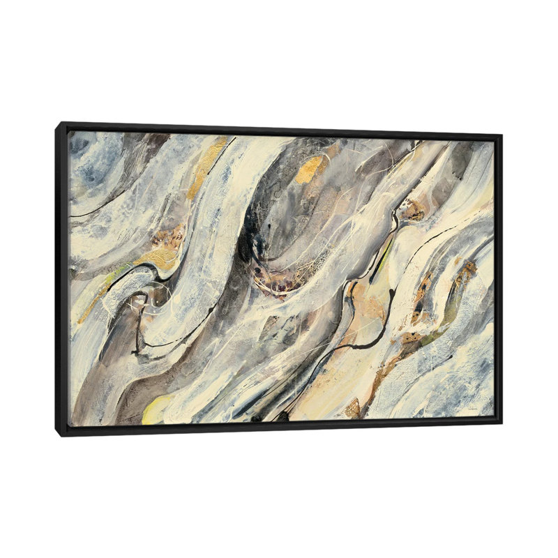 « golden chute », reproduction d’impression sur toile tendue, H 18 po x l 26 po x P 1,5 po, Toile avec cadre noir
