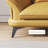 Yellow Genuine Leather Standard Sofa cushion Loveseat-96959387