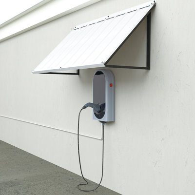 Metal Frame Fixed Window Awning with Standing Seam Roof & Open Sides — Ideal for Entrances, Windows, Porches, and Balconies