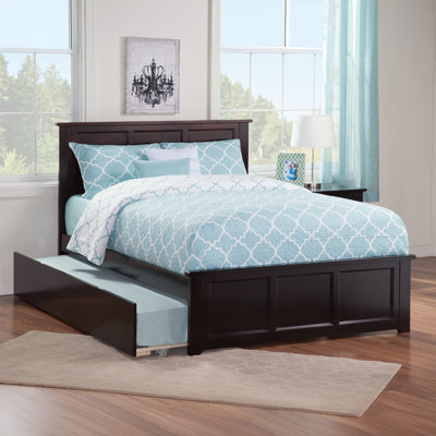 Amison Solid Wood Platform Bed with Matching Footboard and Trundle
