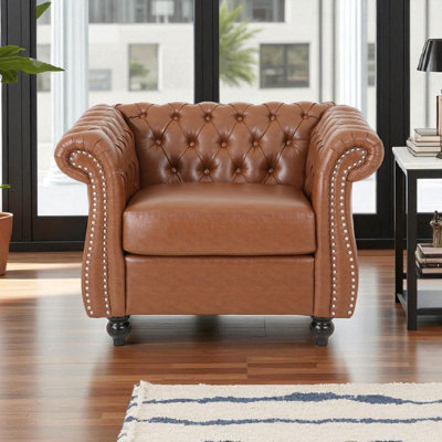 Fauteuil chesterfield capitonné l 39,48 po