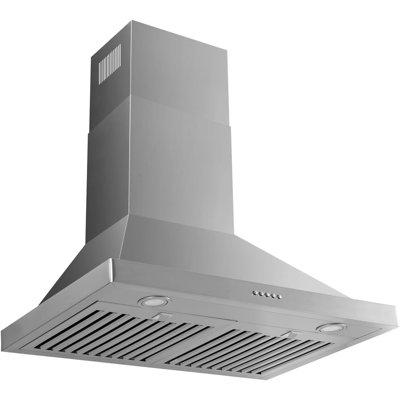 48-inch Wall Mount Range Hood, 800 CFM, 3 Speed Control, All Stainless Steel