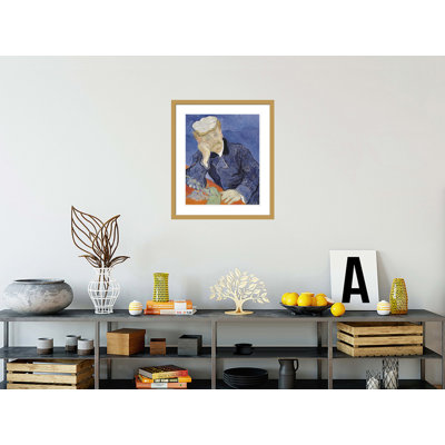 «Dr. Paul Gachet» par Vincent van Gogh, impression giclée encadrée