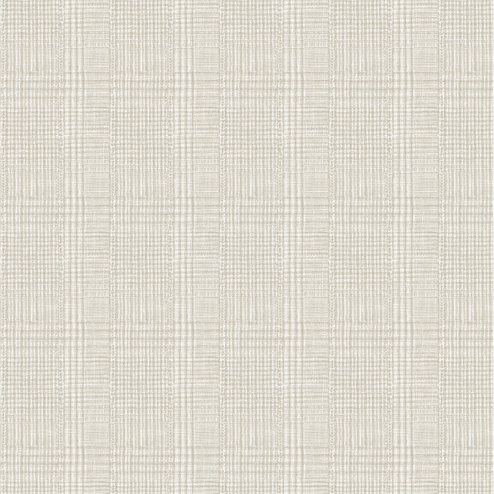 Plaid Wallpaper, Off-White