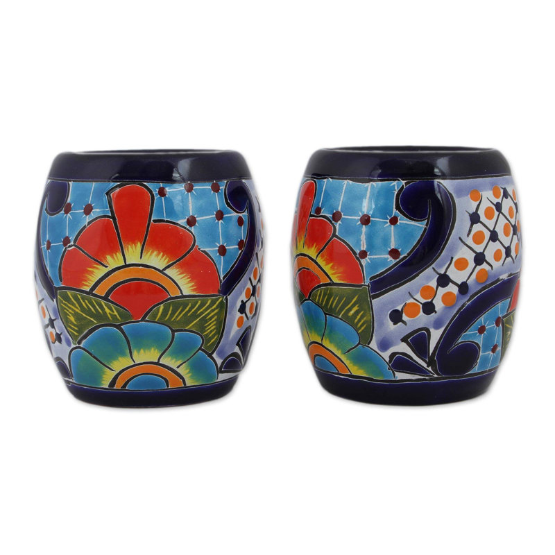 Zhaire 0.93oz. Ceramic Drinking Glass Set