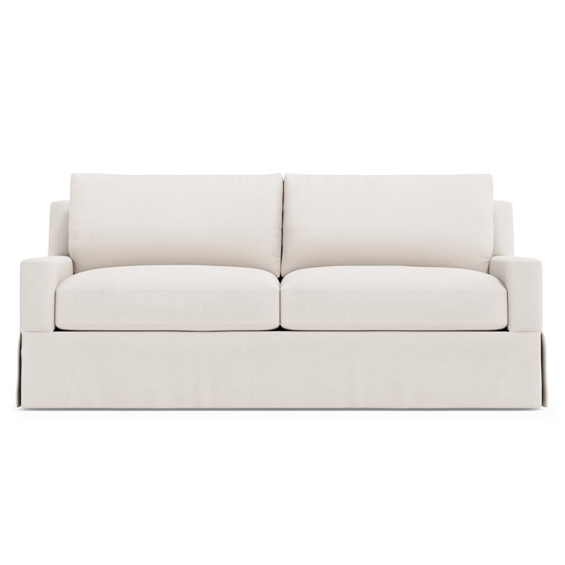 Canapé deux places en tissu Sutton - Sur mesure, sans coussins, Crème chenille 1345-002