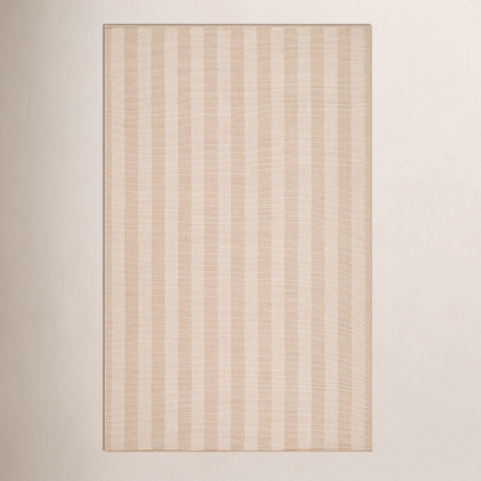 Jeanette Hand-Woven Striped Rug, Rectangle 9' x 12', Beige