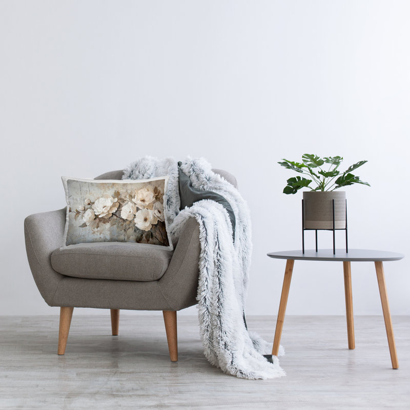Coussin décoratif Stupell Industries Summer Daze Blossoms Design par Petal Prints Design