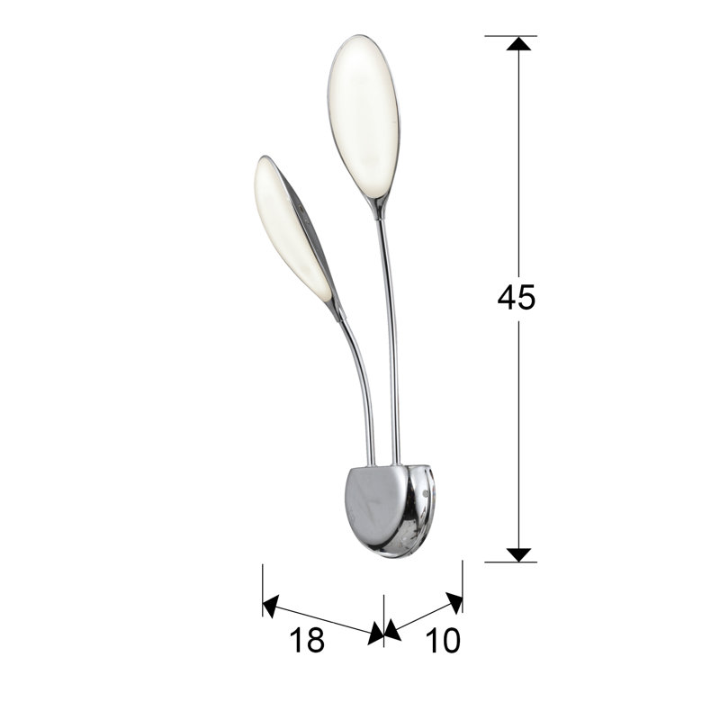 Lyon LED Armed Sconce