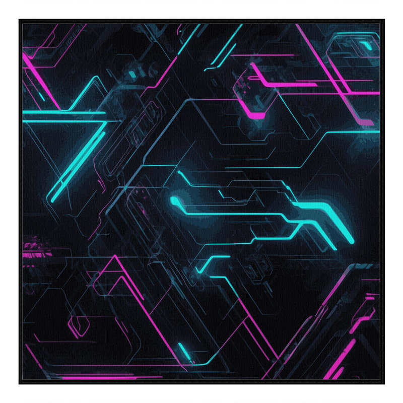 Hyper Spectra Rug, Square 3'