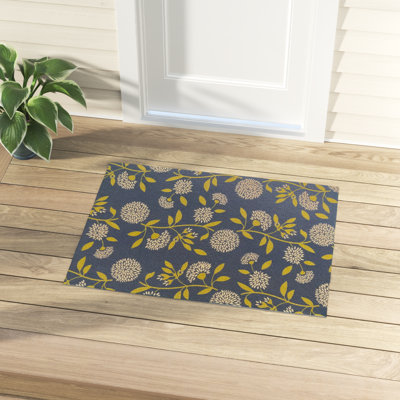 Francesca Non-Slip Floral Outdoor Doormat