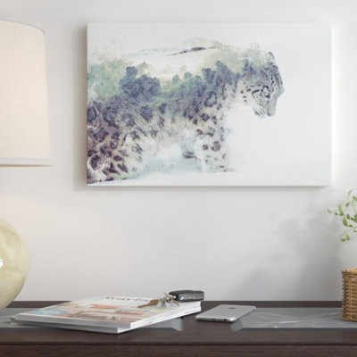 Neige léopard par Dieliel Taylor - Giclée sur toile tendue avec châssis