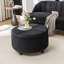 Repose-pieds rond avec rangement en velours Bula-943753745