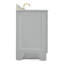 Meuble-lavabo simple en bois massif 37 po gris Freitas avec plateau en marbre de Carrare 0,75 po, évier droit décalé-304109143-304109142-271566831