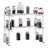 Freestanding Spice Rack with Adjustable Racks