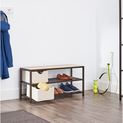 6 Pair Shoe Storage Bench