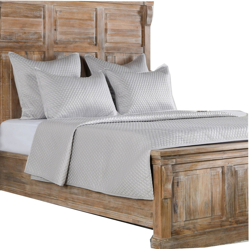 Winthrop Diamond Quilt, Queen Quilt, Gray