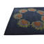 Tapis carré bleu marine Otto