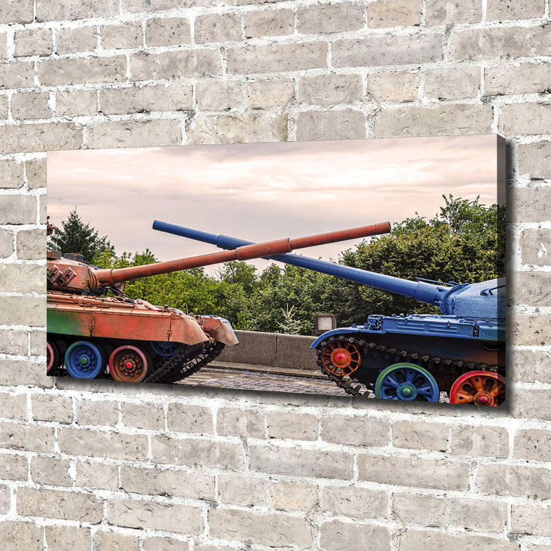 Two Tanks - Wrapped Canvas Print
