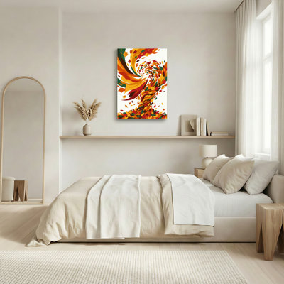 Art mural sur toile Gallery Wrap pour le salon, la chambre à coucher, le bureau ou le vestibule - Décoration murale décorative avec feuilles d'automne
