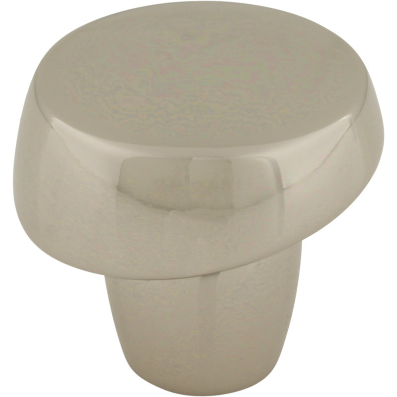 Florham Round Cabinet Knob, Polished Nickel