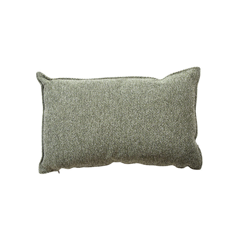 Wove Outdoor Lumbar Pillow Cover & Insert, Dark Green