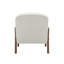 Chaise d'appoint en sherpa Jenal avec structure en bois-1946723931