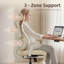 Chaise de bureau ergonomique en filet avec repose-pieds et appui-tête réglable - Chaise de bureau inclinable à haut dossier avec support lombaire pour le bureau personnel-1212212281-1212603784