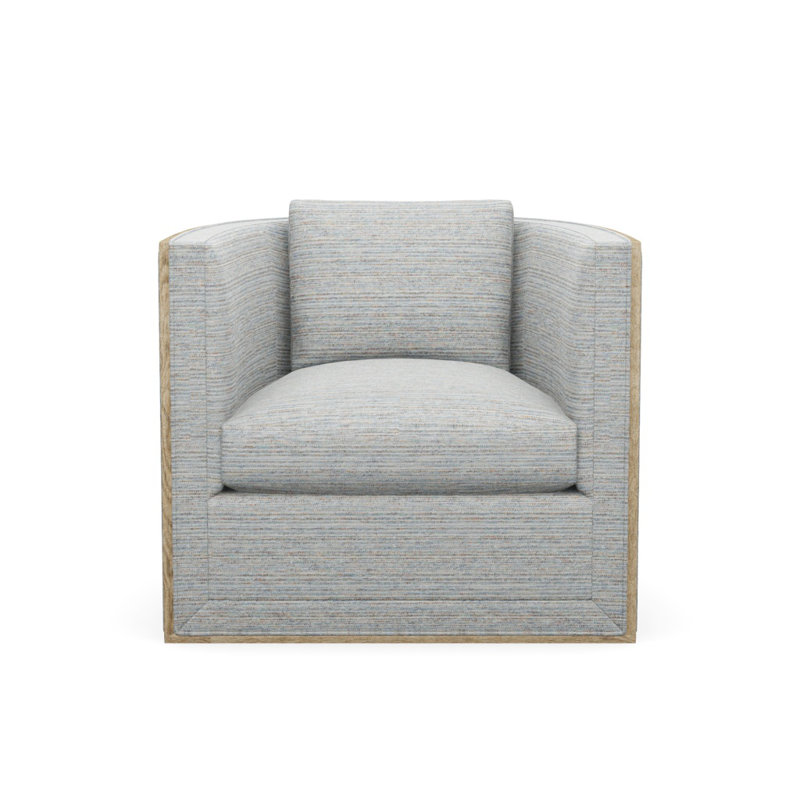 Brett Accent Chair, Stria Tide Pool, Dune
