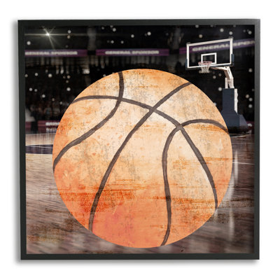 " Abstract Basketball Court " by Kim Allen