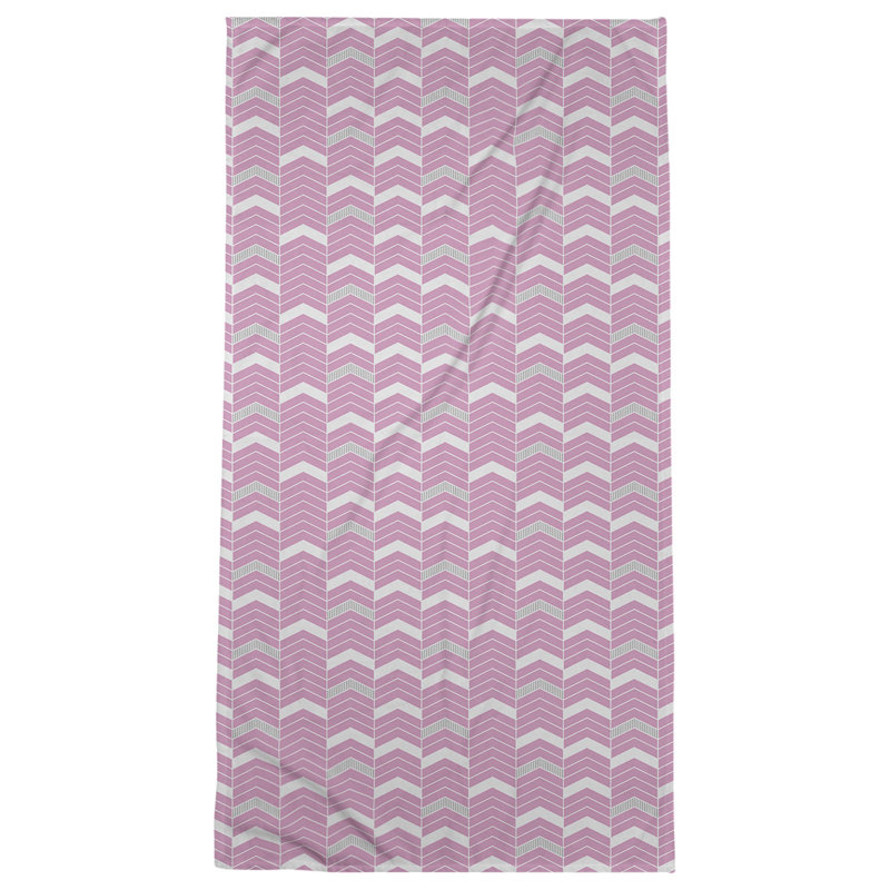 Stephenie Beach Towel, Pink/Gray