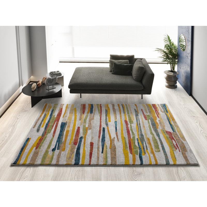 Striped Area Rug, Rectangle 140 x 200cm