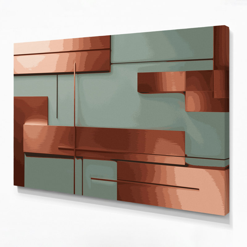 Minimalisme, art mural gris sur toile 65, H 11 po x l 14 po