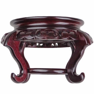 Mahogany Finish Chinese Porcelain Bowl Stand by Astoria Grand