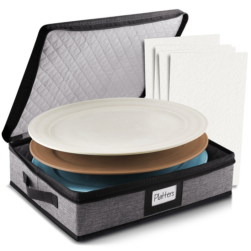 Hard Shell Fine China Platter Storage Case