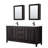 Daria 72'' Double Bathroom Vanity with Carrara Marble Top-70404267-80205458-70404270