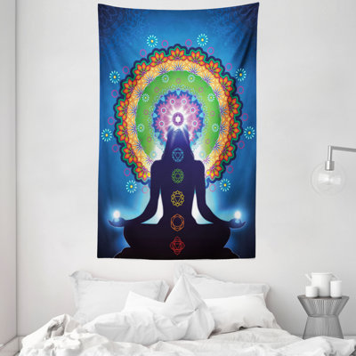 Colourful Mandala Yoga Tapestry