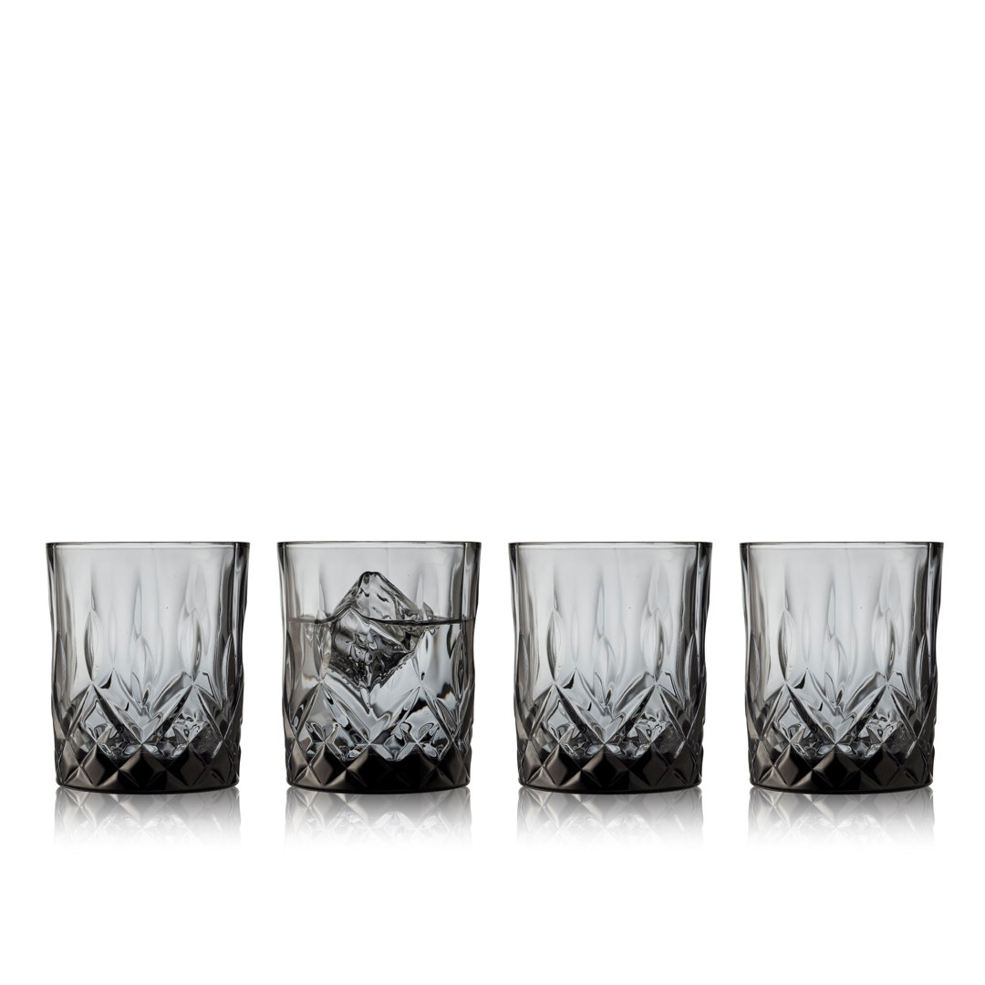 Metro Lane Whiskyglas Sorrento 4er Set, Tumbler, Glas, Smoke, 320 ml, 27736