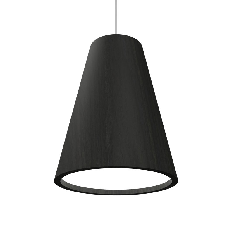 Luminaire suspendu simple 1 lumière Empire, Gris anthracite