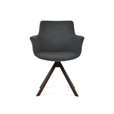 Chaise avec accoudoirs pivotante Bottega