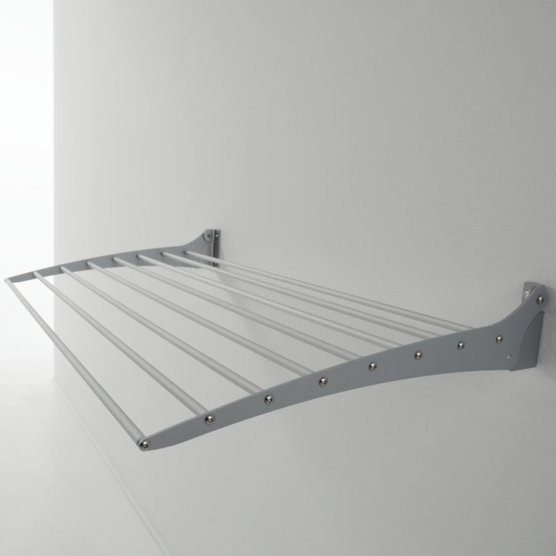 Foxydry Fold, Wall Mounted Clothes Drying Rack, 100cm H x 38cm W x 17cm D