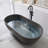 Oval Solid Surface Bathtub, Freestanding Soaking Bathtub-111988031