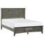 Lit simple de style transitionnel fabriqué en placage de bouleau, idéal pour un décor de chambre polyvalent et un sommeil confortable