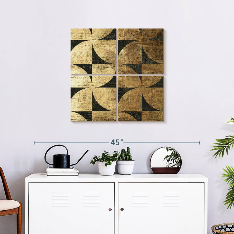 Art déco IV, H 26 po x l 26 po