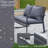 Outdoor rattan rocking loveseat chair-956394051