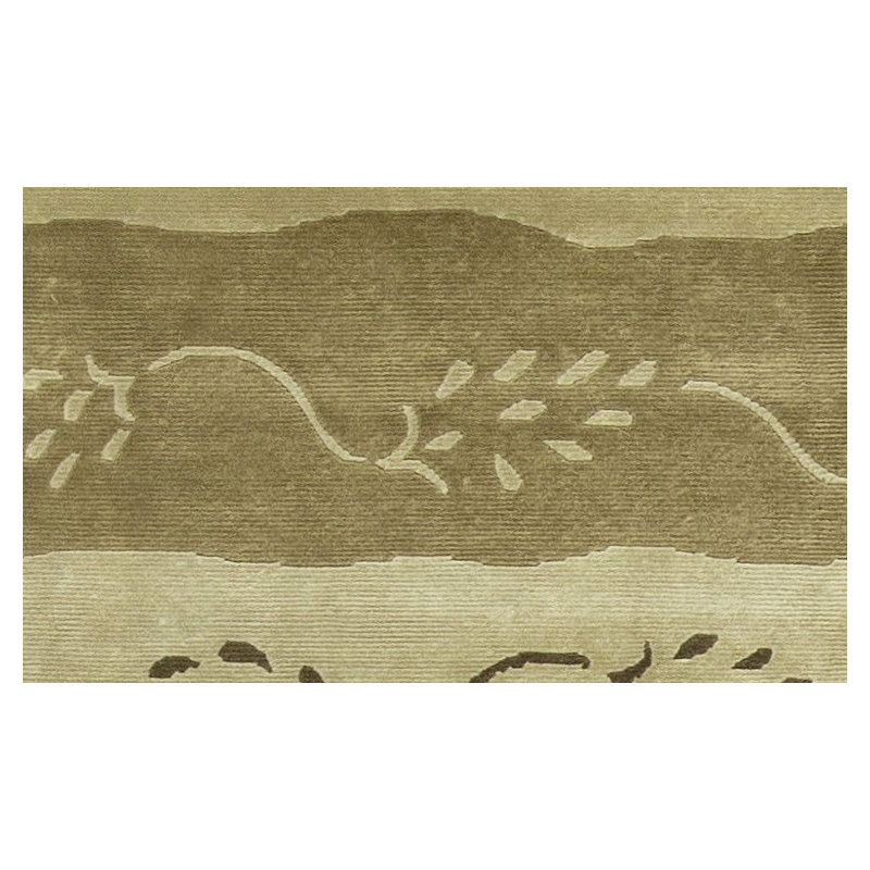 Hand-Knotted High-Quality Beige Area Rug