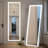 Mirror Full Length Standing Mirror With LED Lights, Lighted Floor Mirror With Stand And Dimming-484254273