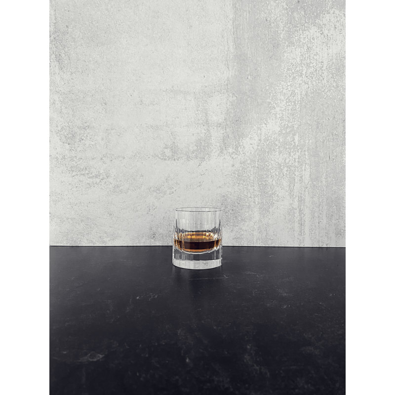 Fluted Handmade Crystal Drinking Glass, 8.5